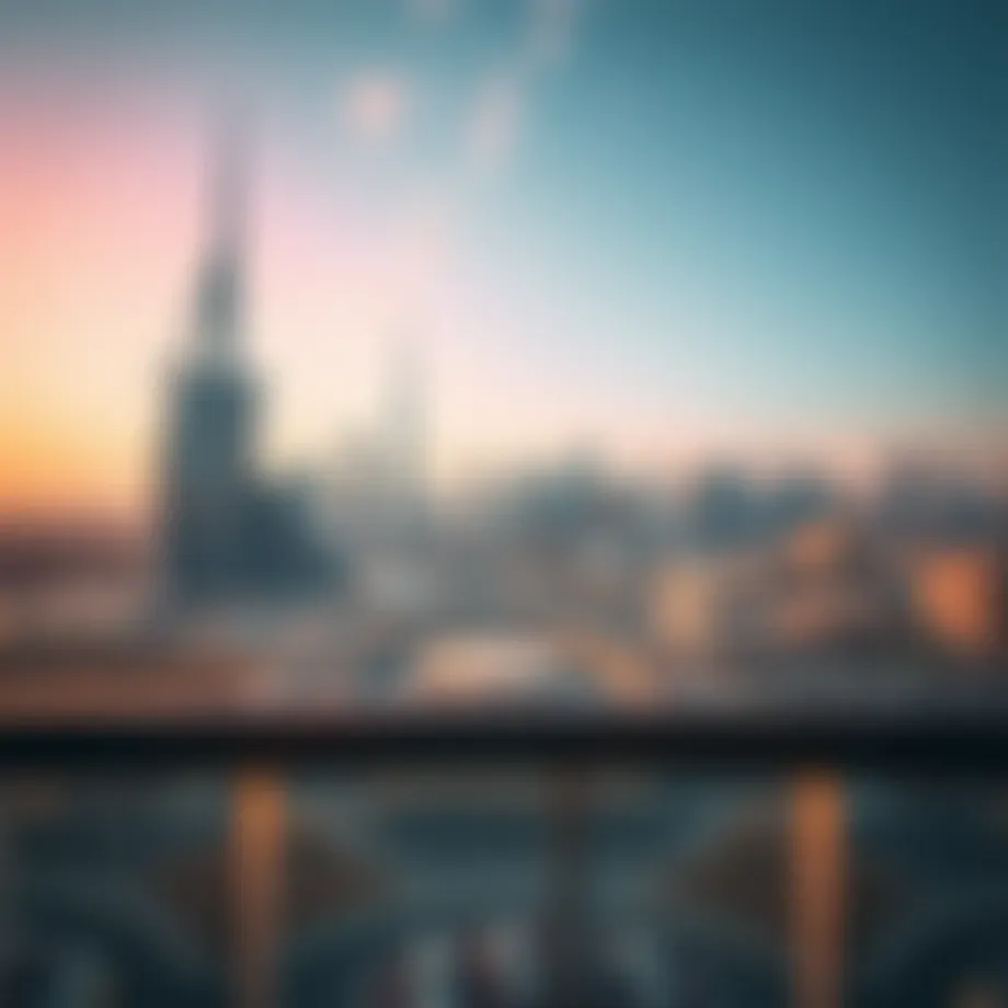 A panoramic view of Dubai's skyline showcasing iconic architecture