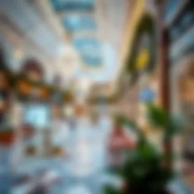 Luxurious shopping area within Madina Mall