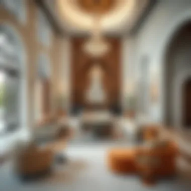 Contemporary Majlis Layout Contemporary majlis layout with modern furniture and open space
