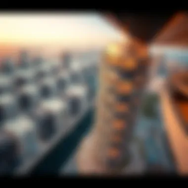 Aerial view showcasing the architectural design of Marina Manchester Tower