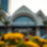 Exterior view of Meena Bazar Metro Station showcasing its modern architecture