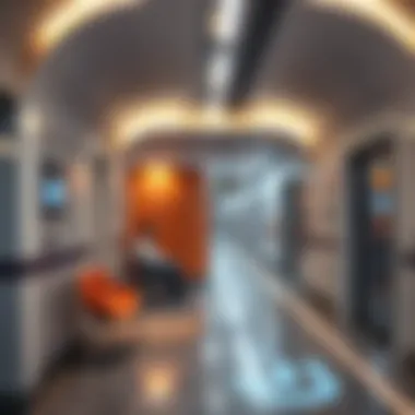 Inclusive Design of Meena Bazar Metro Station Interior design of Meena Bazar Metro Station highlighting accessibility features