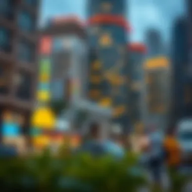 Vibrant urban lifestyle surrounding metropolitan premium properties