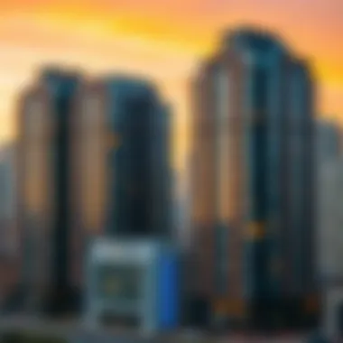 Modern residential buildings reflecting the dynamic lifestyle of Motor City Prime.