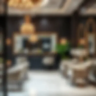 Stylish salon interior in Dubai