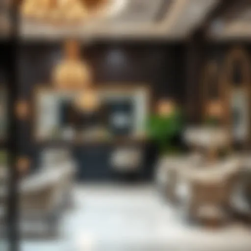 Stylish salon interior in Dubai