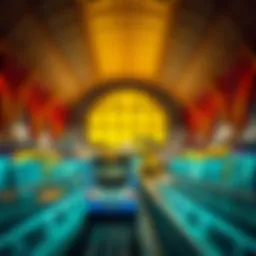 Vibrant view of Burjuman Metro Station