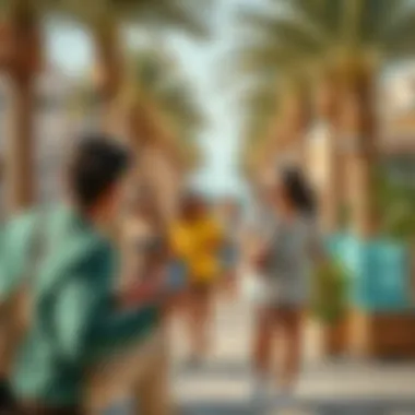 Vibrant community lifestyle in Palm West with outdoor activities