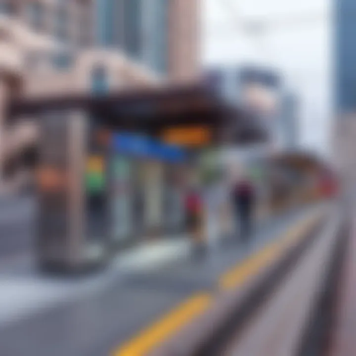 Tram station in Dubai highlighting accessibility features