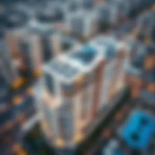 Aerial View of Neva Residences Aerial view of Neva Residences showcasing its architectural design