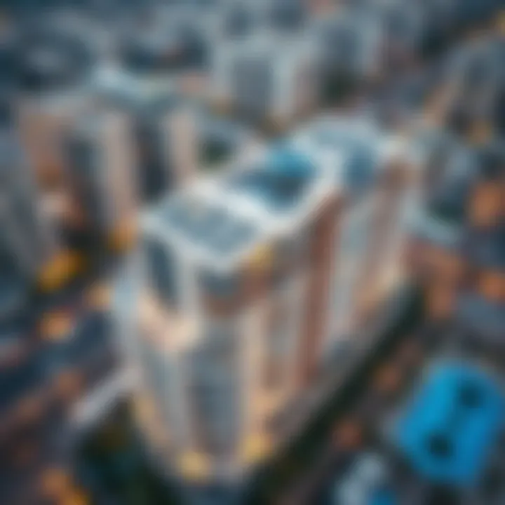 Aerial View of Neva Residences Aerial view of Neva Residences showcasing its architectural design