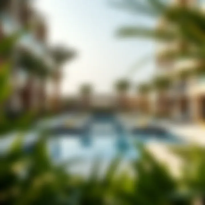 Amenities at Neva Residences Amenities at Neva Residences including a pool and garden