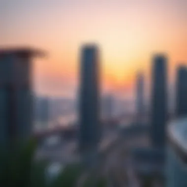 Nobles Tower in the Heart of Business Bay A panoramic view of Nobles Tower amidst Business Bay's vibrant landscape