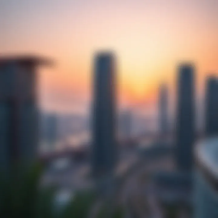 Nobles Tower in the Heart of Business Bay A panoramic view of Nobles Tower amidst Business Bay's vibrant landscape