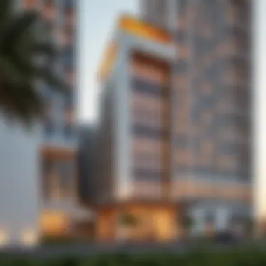 Architectural Marvel of Noor Residence Stunning facade of Noor Residence showcasing modern architecture