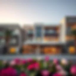 Elegant exterior view of the Palace Residences showcasing modern architecture