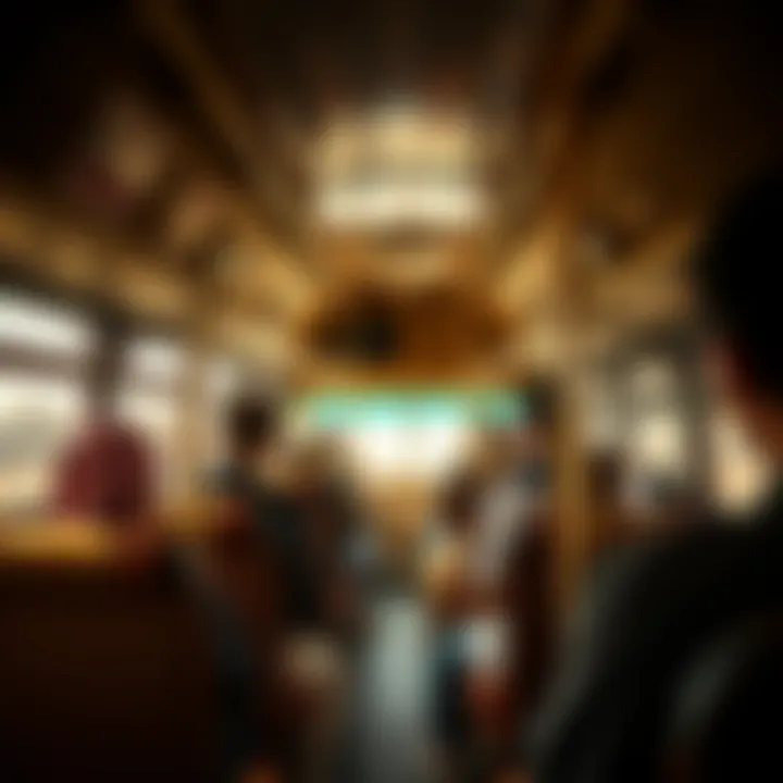Passengers enjoying the bus ride