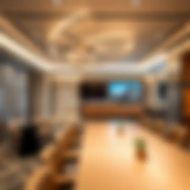 Contemporary meeting space at Radisson Blu DSO
