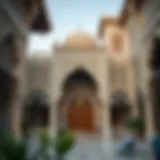 The traditional architecture of Rahba showcasing intricate designs