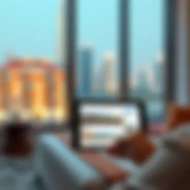 User-friendly interface of Renty.ae on a digital device