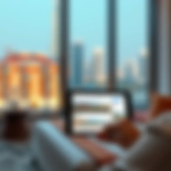 User-friendly interface of Renty.ae on a digital device