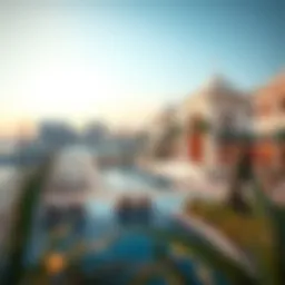 A stunning view of Royal Bay showcasing its architectural elegance