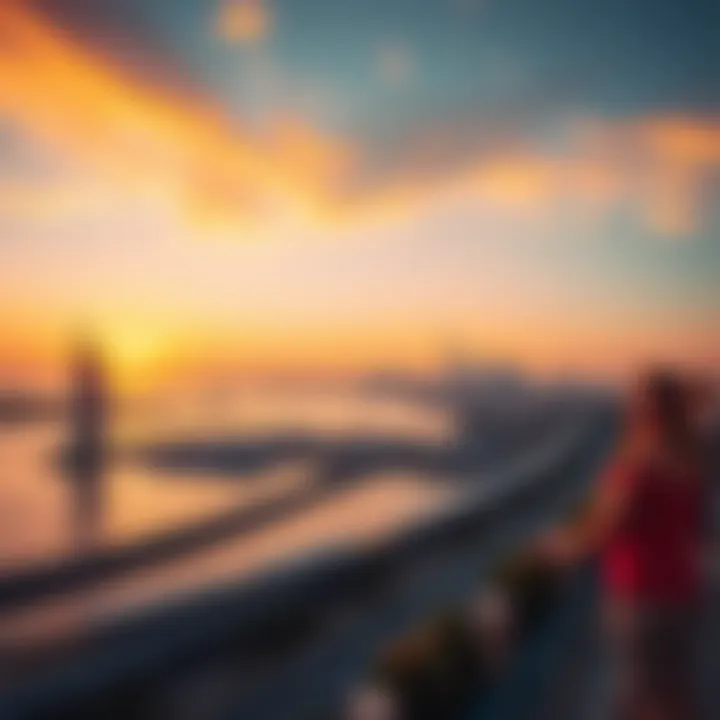 Sunset View Over Royal Bay Breathtaking sunset view over Royal Bay and the Dubai skyline