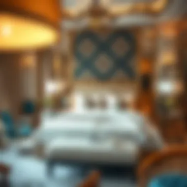 Luxurious room interior at Saffron Boutique Hotel highlighting elegant decor