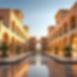 A stunning view of the architectural design at Salt Khawaneej Walk