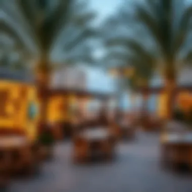 Culinary Delights at Salt Khawaneej Walk A vibrant outdoor dining area showcasing culinary delights