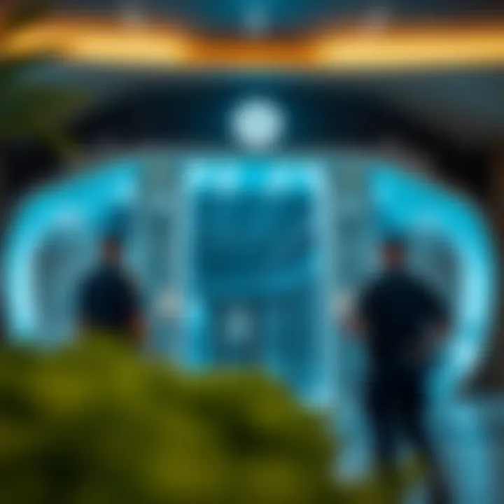 Innovative Architecture of Smart Police Station A cutting-edge Smart Police Station in Dubai showcasing modern architecture and technology