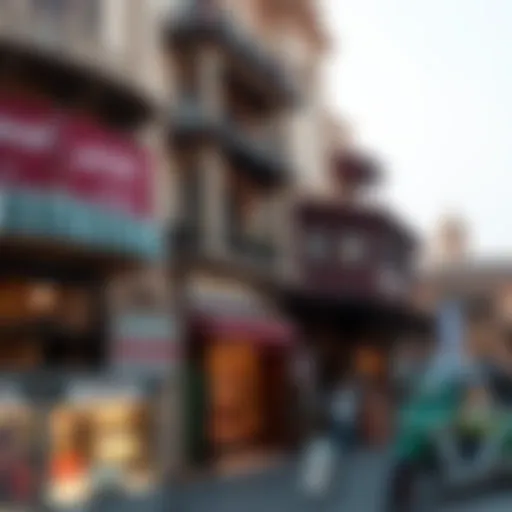 Exterior view of Souk Deira showcasing traditional architecture