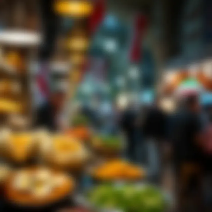 Culinary Essence of Souk Deira Culinary delights on offer at a local eatery in Souk Deira