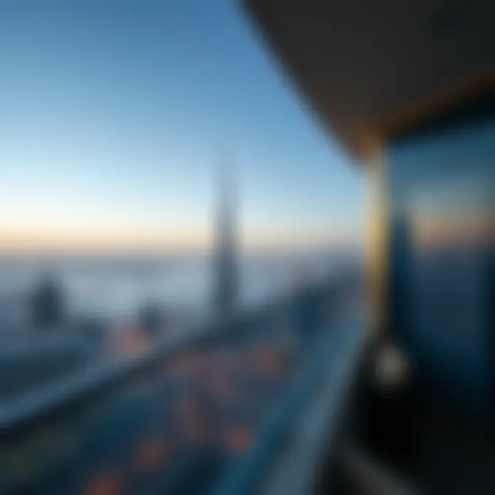 Stunning Dubai Skyline View Breathtaking view from St. Regis The Residences balcony overlooking Dubai skyline