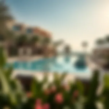 Exquisite Poolside Oasis Lavish pool area with luxurious loungers and beautiful landscaping at St. Regis The Residences