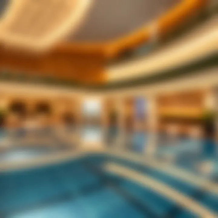 Amenities and leisure spaces in Tamouh Tower