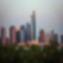 Stunning skyline view featuring Tamouh Tower