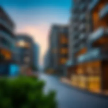 Mixed-use development project showcasing retail and residential spaces
