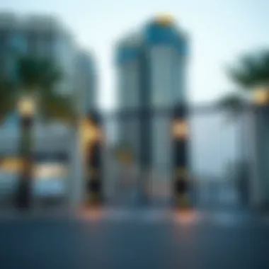 Security features of marina gates enhancing safety