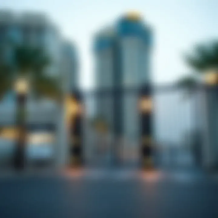 Security features of marina gates enhancing safety