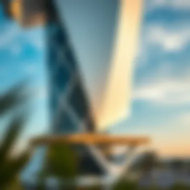 Modern Wind Tower Architecture Architectural details of a modern wind tower integrating contemporary design elements