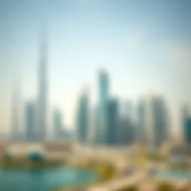 Modern Skyline of UAE with Auction Highlights Modern skyline of UAE with auction highlights