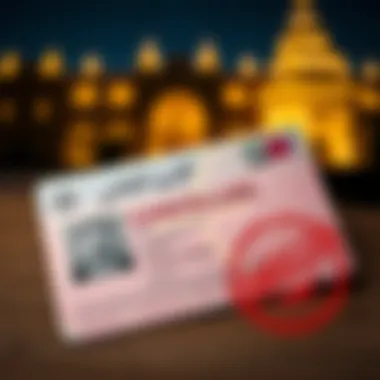 Understanding Visa Cancellations Illustration of UAE visa with cancellation stamp