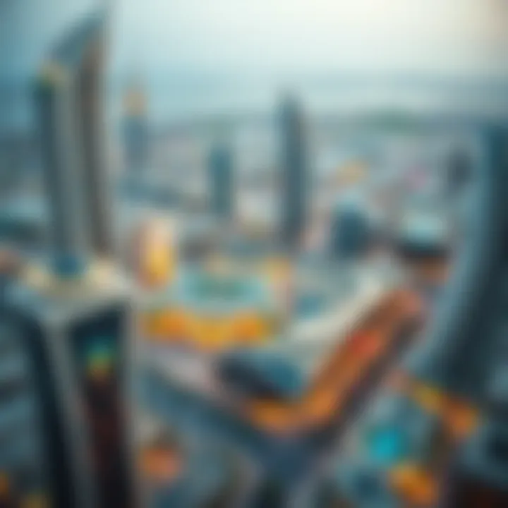 Prime Location of برج المروة ٣ in Dubai Aerial view of برج المروة ٣ highlighting its prime location in Dubai