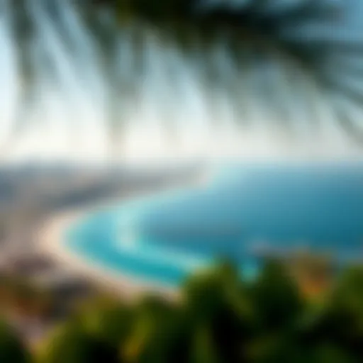 Stunning coastline of بحر ممزر in Dubai