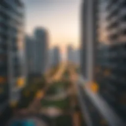 Luxurious apartment view in Dubai