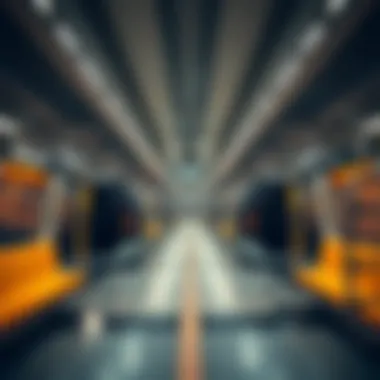 Modern public transportation in Dubai