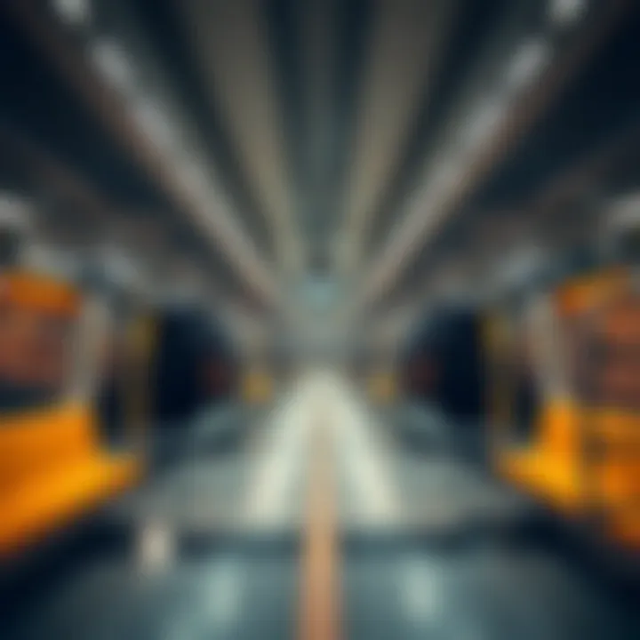 Modern public transportation in Dubai