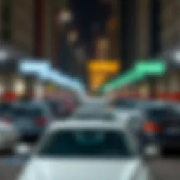 Detailed map of parking zones in Dubai