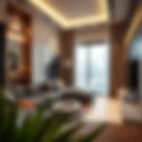 Modern studio apartment interior showcasing innovative design